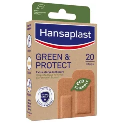 Hansaplast Wundverband|Wundpflaster-GREEN & PROTECT Pflasterstrips, 20 St