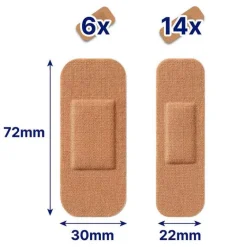 Hansaplast Wundverband|Wundpflaster-GREEN & PROTECT Pflasterstrips, 20 St
