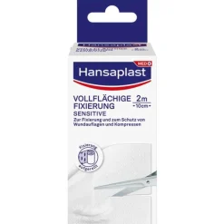 Hansaplast Haft- & Fixierbinden|Heftpflaster-vollflächige Fixierung 10 cmx2 m, 1 St