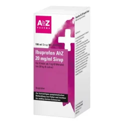 AbZ Ibuprofen|Fiebermittel Kinder-Ibuprofen 20 mg/ml Sirup, 100 ml