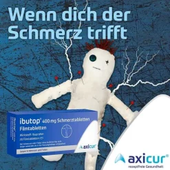 axicur Zahnschmerztabletten|Regelschmerzen Tabletten-ibutop® 400 mg Schmerztabletten von ®, 10 St
