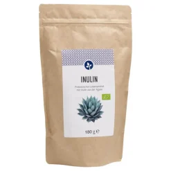 Aleavedis Ballaststoffe|Verdauung-Inulin 100% Bio Pulver, 180 g