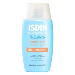 Kinder ISDIN Sonnenpflege|Mineralische Sonnencreme-Fotoprotector Pediatrics Fusion Fluid Mineral Baby SPF 50, 50 ml