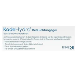 Dr. Kade Intimpflege|Gleitmittel-Kadehydro Befeuchtungsgel, 50 g