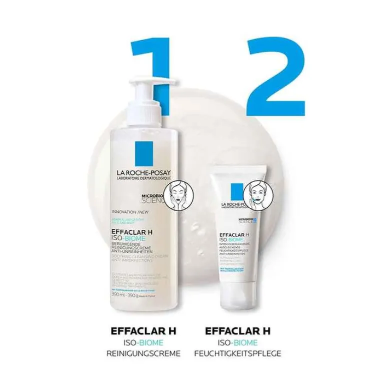 Best La Roche Posay Effaclar H Iso-Biome Reinigungscreme, 390 ml