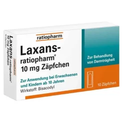 Clearance Ratiopharm Laxans 10 mg Zäpfchen, 10 St