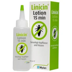Kinder Linicin Läusemittel|Läuseshampoo-® Lotion 15 min ohne Läusekamm, 100 ml