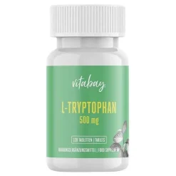 Hot Vitabay L-Tryptophan 500 mg Aminosäure vegan Tabletten, 120 St