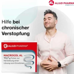 Aliud Pharma Abführmittel-MACROGOL AL Pulver zur Herstellung einer Lösung , 100 St