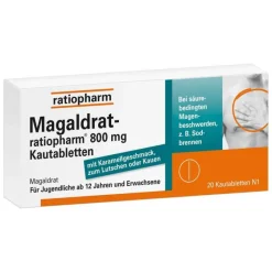 Best Ratiopharm Magaldrat-® 800 mg Kautabletten, 20 St