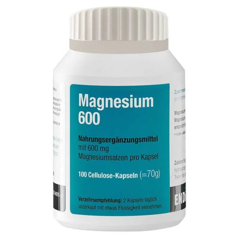 Online Endima Magnesium 600 Kapseln, 100 St
