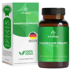 Clearance Vitabay Magnesium Malate 1000 mg vegan Tabletten, 180 St