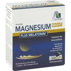 Discount Avitale Magnesium Night plus 1 mg Melatonin Pulver, 30 St