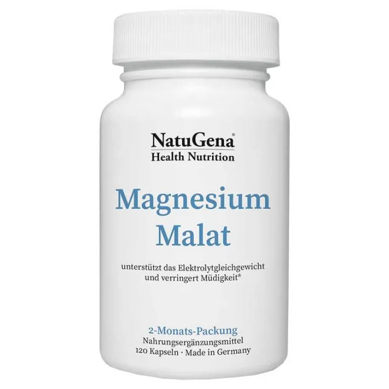 Hot Natugena Magnesiummalat Kapseln, 120 St