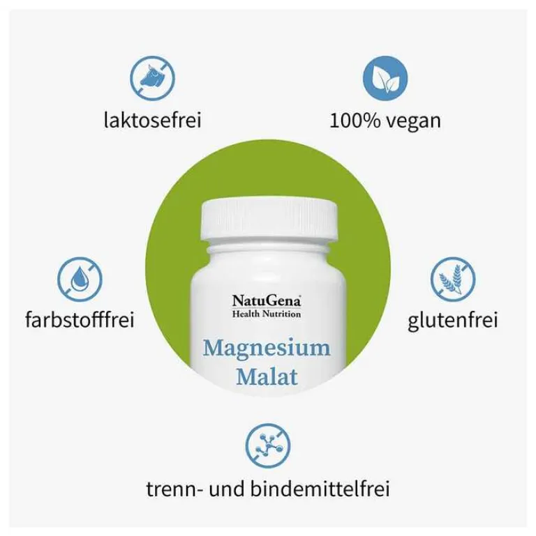 Hot Natugena Magnesiummalat Kapseln, 120 St