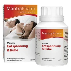 Vitamin B1 (Thiamin)|Melatonin Tabletten-Mantra Entspannung & Ruhe Kapseln, 60 St