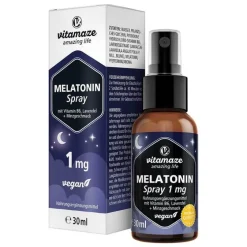 Vitamaze Melatonin Spray-Melatonin 1 mg hochdosiert vegan Spray, 30 ml