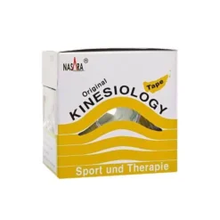 Clearance Nasara Kinesio Tape 5 cm x 5 m gelb inkl.Spenderbox, 1 St