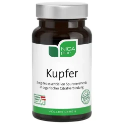 Outlet Nicapur Kupfer Kapseln, 60 St