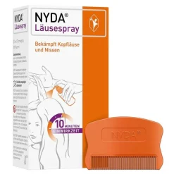 Kinder Nyda Läusemittel|Läuseshampoo-Läusespray, 50 ml