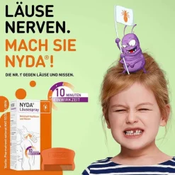Kinder Nyda Läusemittel|Läuseshampoo-Läusespray, 50 ml