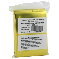 CareLiv Rettungsdecken-Rettungsdecke gold / silber 160x210 cm, 1 St