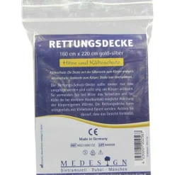 Medesign Rettungsdecken-Rettungsdecke gold / silber 22, 1 St