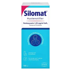 Kinder Silomat Hustenstiller Kinder|Hustenstiller-Hustenstiller Pentoxyverin 1,35 mg / ml Saft, 100 ml