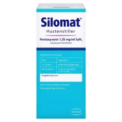 Kinder Silomat Hustenstiller Kinder|Hustenstiller-Hustenstiller Pentoxyverin 1,35 mg / ml Saft, 100 ml