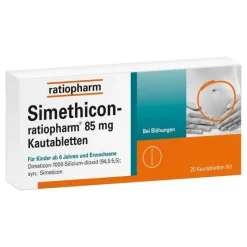 Discount Ratiopharm Simethicon 85 mg Kautabletten, 20 St