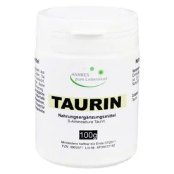 Hannes pure Lebenslust Taurin-Taurin pur Pulver, 100 g
