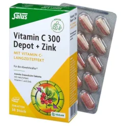 Zink|Vitamin C (Ascorbinsäure)-Vitamin C 300 Depot + Zink Salus Tabletten, 30 St