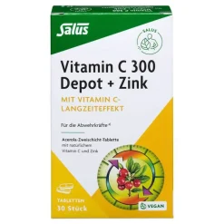 Zink|Vitamin C (Ascorbinsäure)-Vitamin C 300 Depot + Zink Salus Tabletten, 30 St