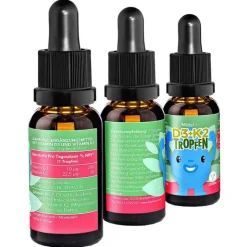 BjökoVit Vitamin K|Vitamin D (Colecalciferol)-Vitamin D3 + K2 Kinder Tropfen, 10 ml