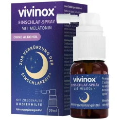 Vivinox Melatonin Spray-® Einschlaf-Spray mit Melatonin bei Einschlafstörungen, 50 ml