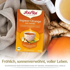 Yogi Tea Yogi Tee|Bio Tee-Ingwer Orange + Vanille Bio, 17X1.8 g