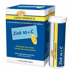 Wörwag Pharma Zink-Zink 10 + C Brausetabletten, 40 St