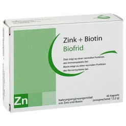 Biofrid Zink-Zink + Biotin Kapseln, 40 St