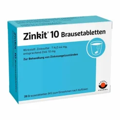 Zinkit Zink|Abwehrsteigerung-10 Brausetabletten, 20 St